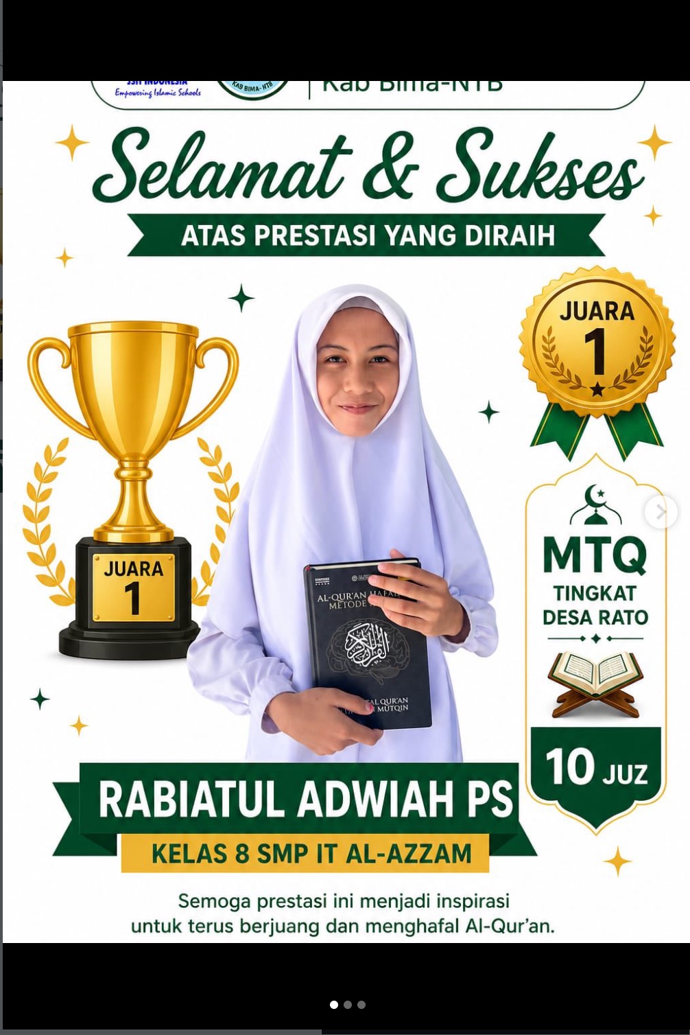 Rabiatul Adwiah PS - Juara 1 MTQ